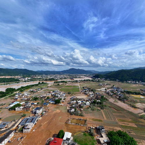 梅州蕉岭矮车村农房全景图